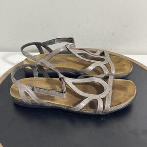 Naot Tornado Shoes Womens Size 39 Brown Strappy Comfort Leather Sandals Israel